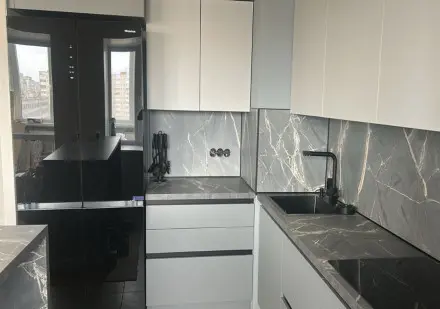 Кухня Кубанит SOFTLUX Sky Grey PREMIER MATT