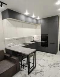 Кухня Тальк Графит Аква