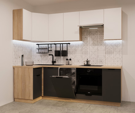 Шарли белый Графит шагрень - 7 (1000х2450 мм) 